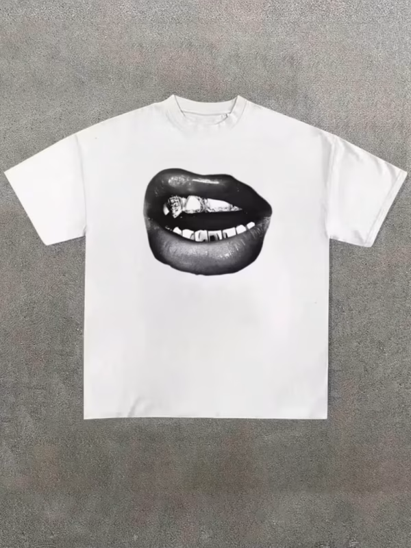 T-shirt Timeless Lips Tee White