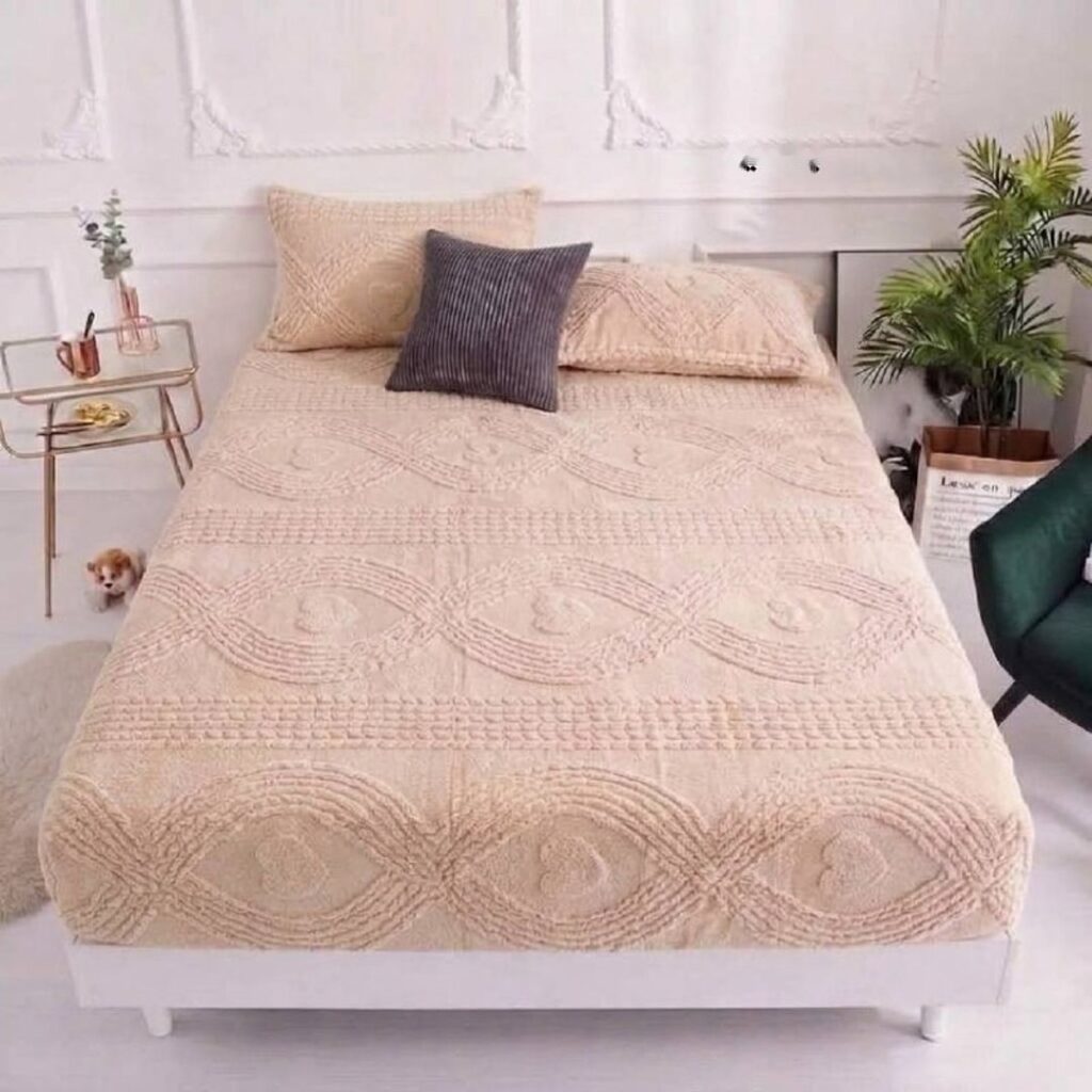 Drap-housse épais gaufré 2 places - ملاية لاستيك غليظة محفرة 200×160