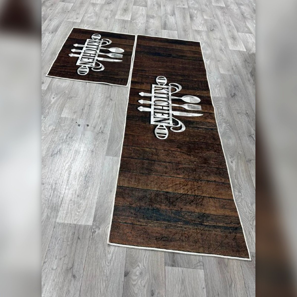 Tapis de cuisine anti-taches, lot de 2 - طابي كوزينة مضاد للبقع، قطعتان