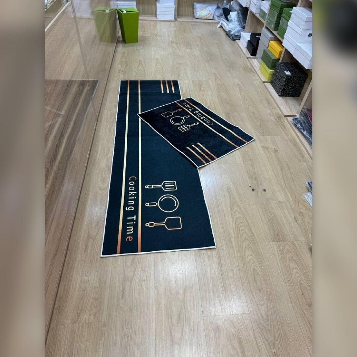 Tapis de cuisine anti-taches, lot de 2 - طابي كوزينة مضاد للبقع، قطعتان