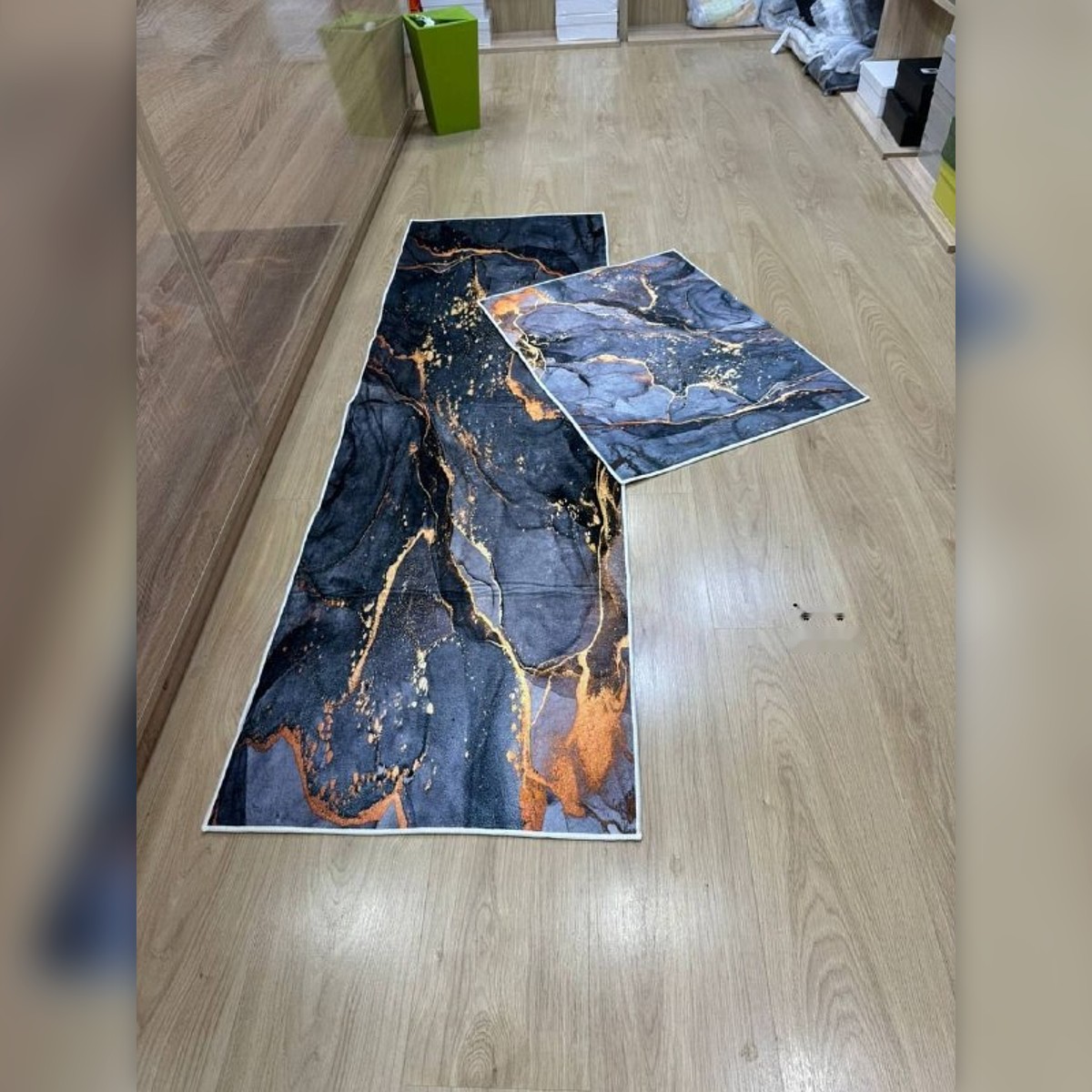 Tapis de cuisine anti-taches, lot de 2 - طابي كوزينة مضاد للبقع، قطعتان