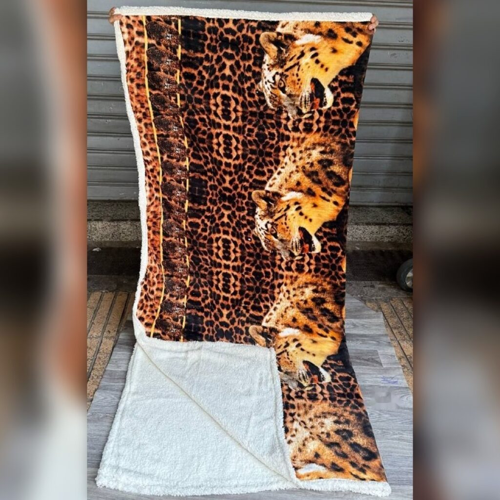 Plaid épais doublé sherpa 210×200 cm - ملاية غليظة كانيش 210×200
