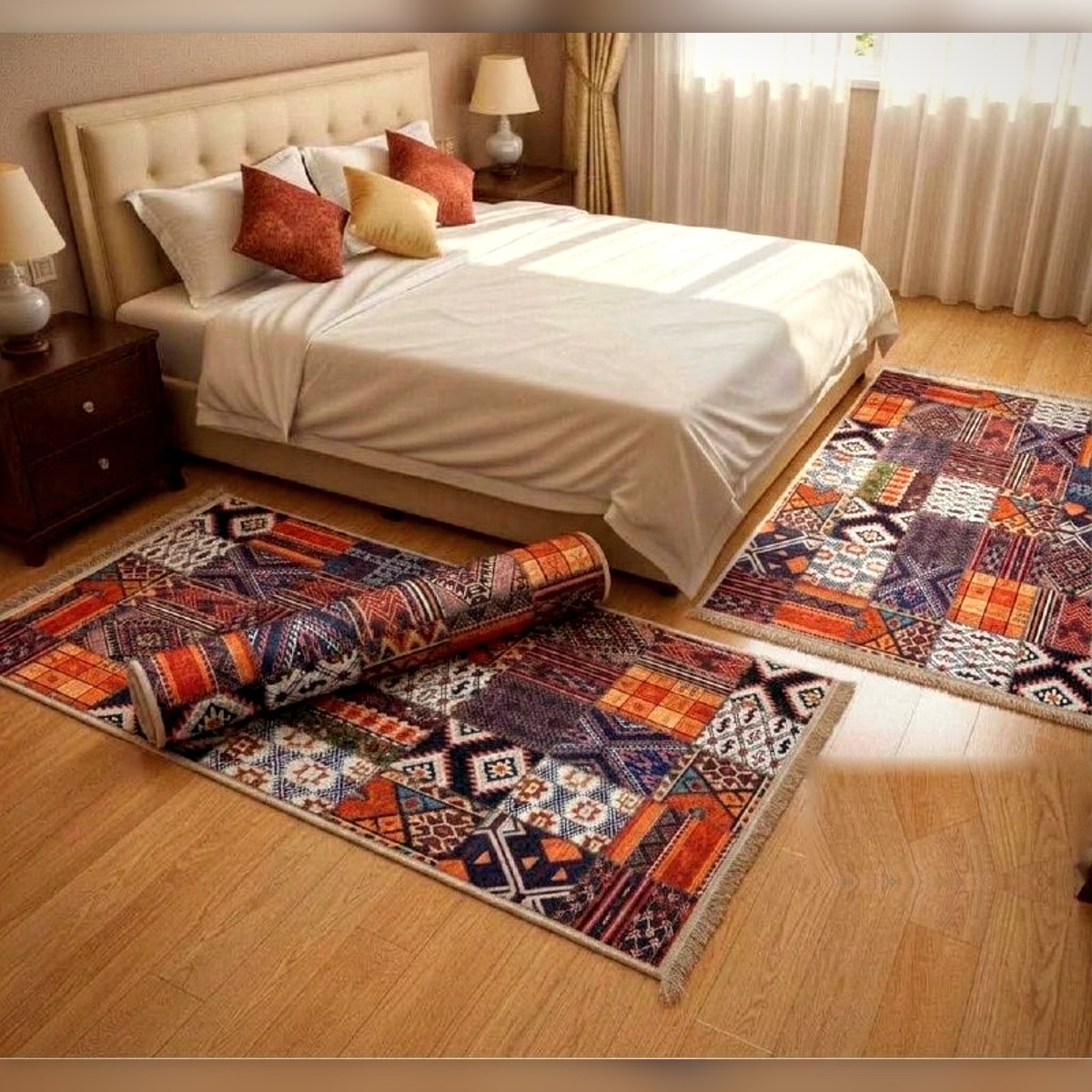 Tapis 3D pour chambre à coucher, lot de 3 Modèle 11 - زرابي 3D لبيت النعاس 3 قطع