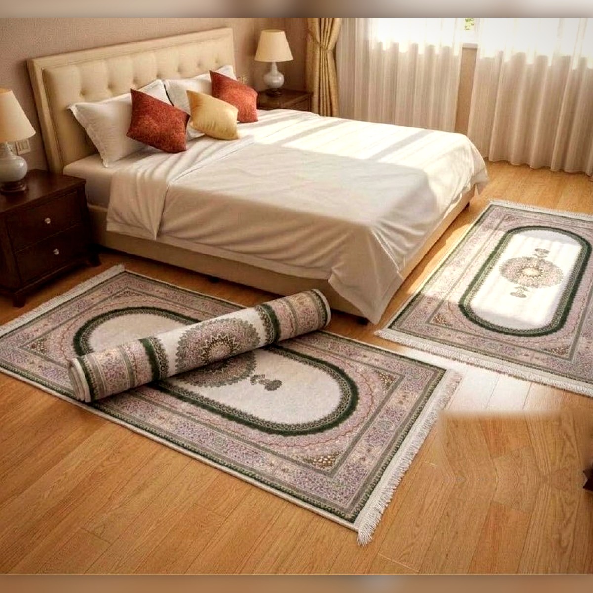 Tapis 3D pour chambre à coucher, lot de 3 Modèle 13 - زرابي 3D لبيت النعاس 3 قطع