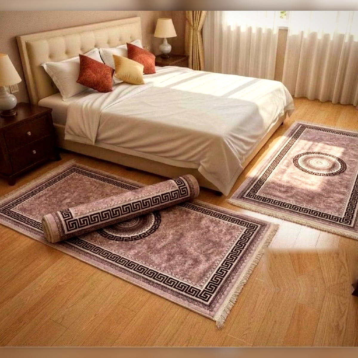 Tapis 3D pour chambre à coucher, lot de 3 Modèle 22 - زرابي 3D لبيت النعاس 3 قطع