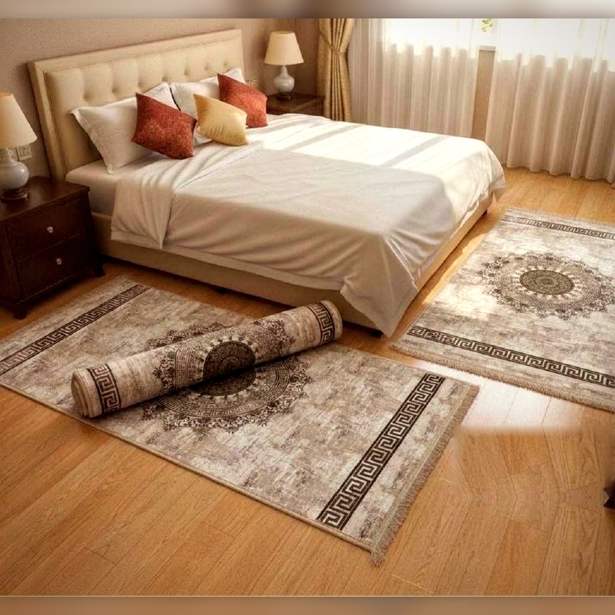Tapis 3D pour chambre à coucher, lot de 3 Modèle 6 - زرابي 3D لبيت النعاس 3 قطع
