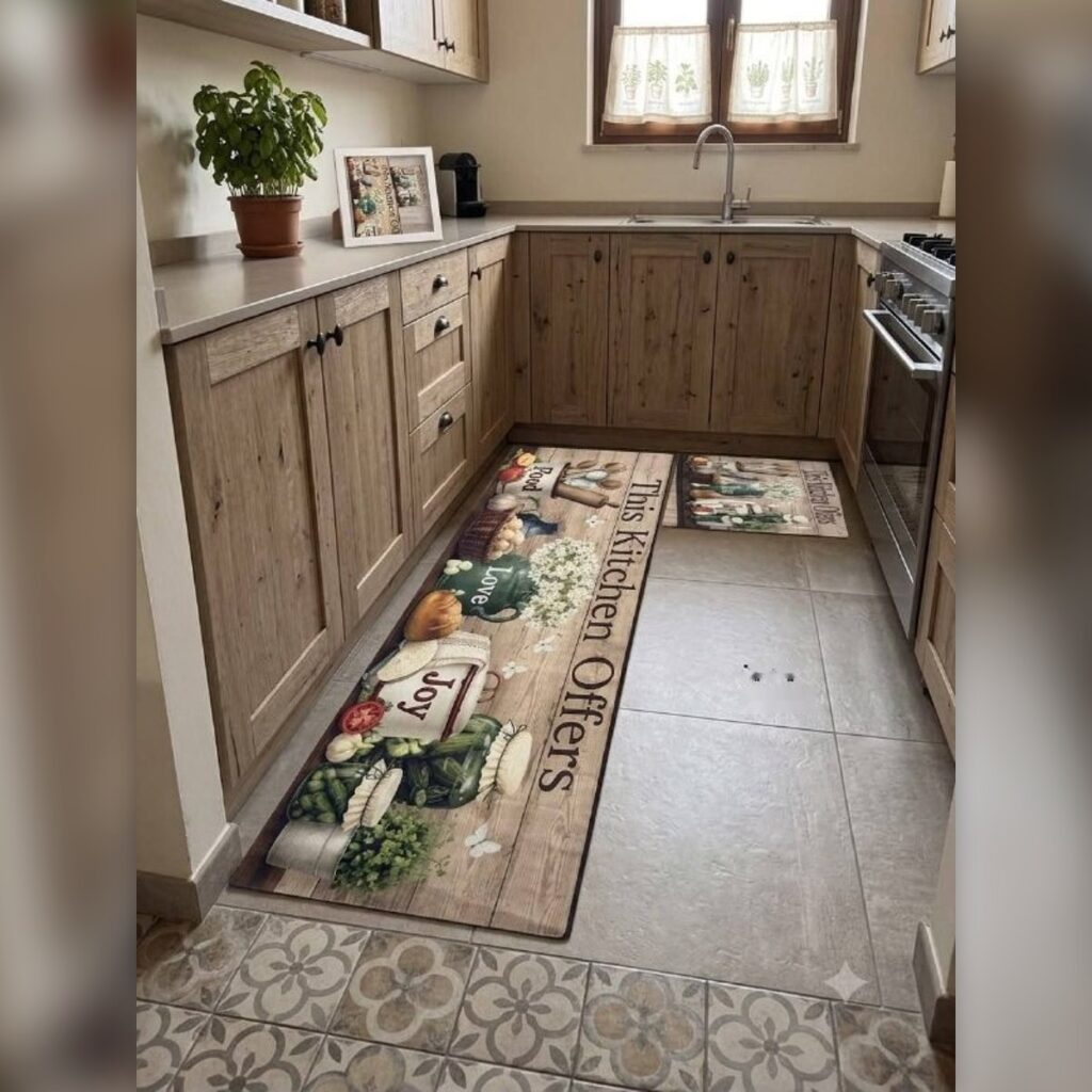 Tapis de cuisine silicone, lot de 2 - طابي كوزينة سيليكون قطعتان